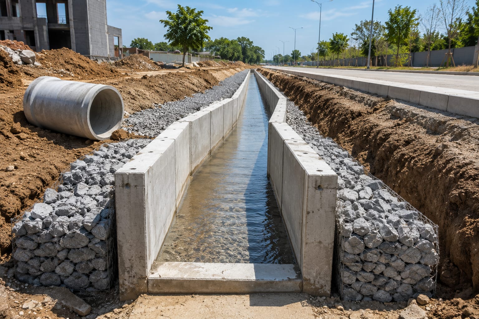 Placeholder: Storm Water Drain Construction photo